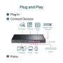 TP-Link TL-SL1218P netwerk-switch Unmanaged Gigabit Ethernet (10/100/1000) Power over Ethernet (PoE) 1U Zwart (TL-SL1218P) thumbnail