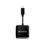 Transcend RDC3 geheugenkaartlezer USB 3.2 Gen 1 (3.1 Gen 1) Type-C Zwart (TS-RDC3) thumbnail