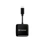 Transcend RDC3 geheugenkaartlezer USB 3.2 Gen 1 (3.1 Gen 1) Type-C Zwart (TS-RDC3) thumbnail