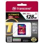 Transcend TS128GSDXC10U1 flashgeheugen 128 GB SDXC MLC Klasse 10 (TS128GSDXC10U1) thumbnail
