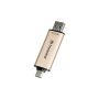 Transcend JetFlash 930C USB flash drive 512 GB USB Type-A / USB Type-C 3.2 Gen 1 (3.1 Gen 1) Goud (TS512GJF930C) thumbnail