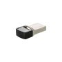 Transcend JetFlash 890 64GB USB flash drive USB Type-A / USB Type-C 3.2 Gen 1 (3.1 Gen 1) Zwart, Zilver (TS64GJF890S) thumbnail