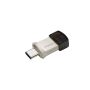 Transcend JetFlash 890 64GB USB flash drive USB Type-A / USB Type-C 3.2 Gen 1 (3.1 Gen 1) Zwart, Zilver (TS64GJF890S) thumbnail