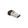 Transcend JetFlash 890 64GB USB flash drive USB Type-A / USB Type-C 3.2 Gen 1 (3.1 Gen 1) Zwart, Zilver (TS64GJF890S) thumbnail