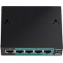 Trendnet TE-FP051 netwerk-switch Unmanaged Fast Ethernet (10/100) Power over Ethernet (PoE) Zwart (TE-FP051) thumbnail