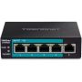 Trendnet TE-FP051 netwerk-switch Unmanaged Fast Ethernet (10/100) Power over Ethernet (PoE) Zwart (TE-FP051) thumbnail