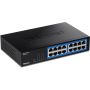 Trendnet TEG-S17D netwerk-switch Gigabit Ethernet (10/100/1000) Zwart (TEG-S17D) thumbnail