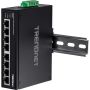 Trendnet TI-E80 netwerk-switch Unmanaged Fast Ethernet (10/100) Zwart (TI-E80) thumbnail