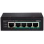 Trendnet TI-PE50 netwerk-switch Unmanaged Fast Ethernet (10/100) Power over Ethernet (PoE) Zwart (TI-PE50) thumbnail