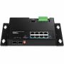 Trendnet TI-PG102F netwerk-switch Gigabit Ethernet (10/100/1000) Power over Ethernet (PoE) Zwart (TI-PG102F) thumbnail