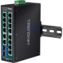 Trendnet TI-PG162 netwerk-switch Unmanaged Gigabit Ethernet (10/100/1000) Power over Ethernet (PoE) Zwart (TI-PG162) thumbnail