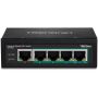 Trendnet TI-PG50 netwerk-switch Unmanaged Gigabit Ethernet (10/100/1000) Power over Ethernet (PoE) Zwart (TI-PG50) thumbnail