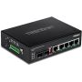 Trendnet TI-PG62 netwerk-switch Unmanaged Gigabit Ethernet (10/100/1000) Power over Ethernet (PoE) Zwart (TI-PG62) thumbnail