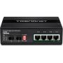 Trendnet TI-UPG62 netwerk-switch Unmanaged L2 Gigabit Ethernet (10/100/1000) Power over Ethernet (PoE) Zwart (TI-UPG62) thumbnail