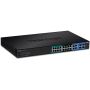 Trendnet TPE-204US netwerk-switch Managed L2/L3/L4 Gigabit Ethernet (10/100/1000) Power over Ethernet (PoE) 1U Zwart (TPE-204US) thumbnail