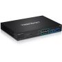 Trendnet TPE-3012LS netwerk-switch Managed Gigabit Ethernet (10/100/1000) Power over Ethernet (PoE) 1U Zwart (TPE-3012LS) thumbnail