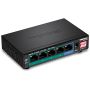 Trendnet TPE-LG50 netwerk-switch Unmanaged Gigabit Ethernet (10/100/1000) Power over Ethernet (PoE) Zwart (TPE-LG50) thumbnail