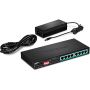 Trendnet TPE-LG80 netwerk-switch Unmanaged Gigabit Ethernet (10/100/1000) Power over Ethernet (PoE) Zwart (TPE-LG80) thumbnail