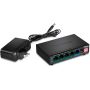 Trendnet TPE-TG51G netwerk-switch Gigabit Ethernet (10/100/1000) Power over Ethernet (PoE) Zwart (TPE-TG51G) thumbnail