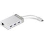 Trendnet TUC-ETGH3 notebook dock & poortreplicator USB 3.2 Gen 1 (3.1 Gen 1) Type-C Grijs, Wit (TUC-ETGH3) thumbnail