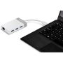 Trendnet TUC-ETGH3 notebook dock & poortreplicator USB 3.2 Gen 1 (3.1 Gen 1) Type-C Grijs, Wit (TUC-ETGH3) thumbnail