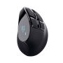 Trust Voxx Draadloze oplaadbare ergonomische muis – Ergonomische muis – Draadloze muis – Oplaadbare muis – LED‑display – Zwart (23731) thumbnail