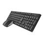 Trust Qoby toetsenbord Inclusief muis RF Draadloos QWERTY Scandinavisch Zwart (24107) thumbnail