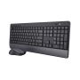 Trust Trezo toetsenbord Inclusief muis RF Draadloos QWERTY Amerikaans Engels Zwart (24529) thumbnail