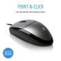 V7 MV3000010-5EC muis Kantoor USB Type-A Optisch 1000 DPI (MV3000010-5EC) thumbnail