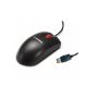 Lenovo IBM USB OPTICAL WHEEL MOUSE BLACK (RED SCROLL) (41U3012) (41U3012) thumbnail