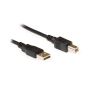 Ewent EC2403 USB-kabel USB 2.0 3 m USB A USB B Zwart (EC2403) thumbnail