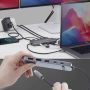 StarTech.com 10-in-1 USB-C naar Dual DisplayPort Multiport Adapter, 100W Power Delivery Charging, 2x 4K 60Hz, 5-Port 5Gbps Hub, Gigabit Ethernet, Type-C Mini Dock (189B-USBC-MULTIPORT) thumbnail