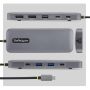 StarTech.com 10-in-1 USB-C naar Dual DisplayPort Multiport Adapter, 100W Power Delivery Charging, 2x 4K 60Hz, 5-Port 5Gbps Hub, Gigabit Ethernet, Type-C Mini Dock (189B-USBC-MULTIPORT) thumbnail