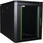 Lanberg 19 inch Rack 27U 800x1200mm met LCD Perforated Door Zwart (FF01-8227-23BL) thumbnail