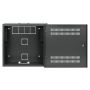 Intellinet Low-profile 19" wandkast met 4U horizontale en 2U verticale rails, slanke ruimtebesparende behuizing met slechts 170 mm diepte, ideaal voor AV/multimedia/surveillance, gemonteerd, zwart RAL 7021 (713689) thumbnail