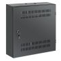 Intellinet Low-profile 19" wandkast met 4U horizontale en 2U verticale rails, slanke ruimtebesparende behuizing met slechts 170 mm diepte, ideaal voor AV/multimedia/surveillance, gemonteerd, zwart RAL 7021 (713689) thumbnail