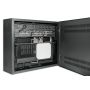 Intellinet Low-profile 19" wandkast met 4U horizontale en 2U verticale rails, slanke ruimtebesparende behuizing met slechts 170 mm diepte, ideaal voor AV/multimedia/surveillance, gemonteerd, zwart RAL 7021 (713689) thumbnail