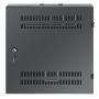 Intellinet Low-profile 19" wandkast met 4U horizontale en 2U verticale rails, slanke ruimtebesparende behuizing met slechts 170 mm diepte, ideaal voor AV/multimedia/surveillance, gemonteerd, zwart RAL 7021 (713689) thumbnail