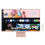 Samsung S32BM80PUU computer monitor 81,3 cm (32") 3840 x 2160 Pixels 4K Ultra HD LED Roze, Wit (LS32BM80PUUXEN) thumbnail
