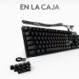 Logitech Gaming G512 - Tastatur - Hintergrundbeleuchtung - USB - QWERTY - Spanisch - Tastenschalter: GX Brown Tactile - Kohle (920-009344) thumbnail