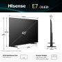 Hisense 43E77Q 109,2 cm (43") 4K Ultra HD Smart TV Wifi Zwart (43E77Q) thumbnail
