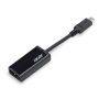 Acer HP.DSCAB.007 tussenstuk voor kabels USB Type-C HDMI Zwart (HP.DSCAB.007) thumbnail