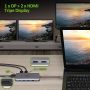Acer HP.DSCAB.009 notebook dock & poortreplicator Bedraad USB 3.2 Gen 1 (3.1 Gen 1) Type-C Zilver (HP.DSCAB.009) thumbnail