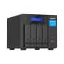 QNAP TVS-H474 NAS Tower Intel® Core™ i3 i3-12100 8 GB DDR4 0 TB QuTS hero Zwart (TVS-H474-I3-8G) thumbnail