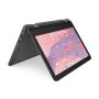 Lenovo 300e Yoga Chromebook Gen 4 MediaTek Kompanio 520 29,5 cm (11.6") Touchscreen HD 8 GB LPDDR4x-SDRAM 64 GB eMMC Wi-Fi 6 (802.11ax) ChromeOS Frans Grijs (82W2000KFR) thumbnail