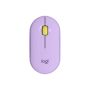 Logitech Pebble M350 Draadloze Muis Paars Geel (910-006752) thumbnail