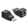 DELOCK Adapter USB 2.0 Typ-A St > Seriell RS-232 RJ45 Buchse (63290) thumbnail