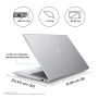 HP ZBook Firefly G10 A AMD Ryzen™ 5 PRO 7640HS Mobiel werkstation 35,6 cm (14") WUXGA 16 GB DDR5-SDRAM 512 GB SSD Wi-Fi 6 (802.11ax) Windows 11 Pro Zilver thumbnail