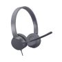 Lenovo GXD1D09516 hoofdtelefoon/headset Bedraad Hoofdband Business/Everyday Grijs (GXD1D09516) thumbnail