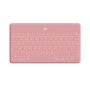 Logitech Keys-To-Go Draadloos Toetsenbord Blush Pink (UK) (920-010059) thumbnail